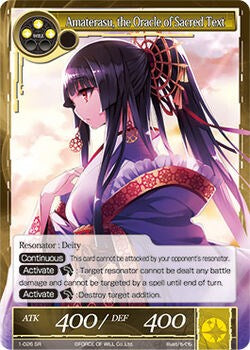 Amaterasu, the Oracle of Sacred Text (1-026) [The Dawn of Valhalla] | Jomio and Rueliete's Cards and Comics