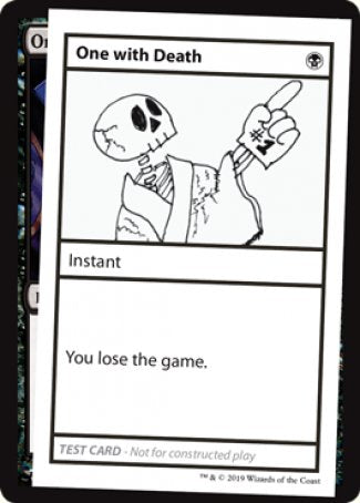 One with Death (2021 Edition) [Mystery Booster Playtest Cards] | Jomio and Rueliete's Cards and Comics