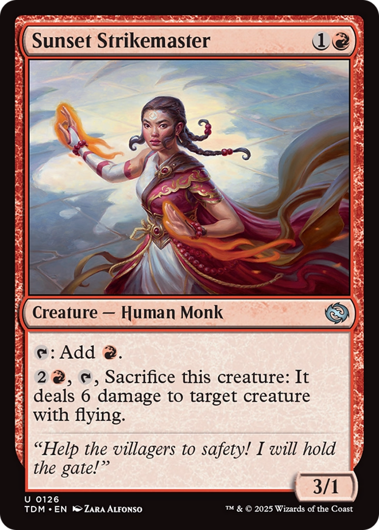 Sunset Strikemaster [Tarkir: Dragonstorm] | Jomio and Rueliete's Cards and Comics
