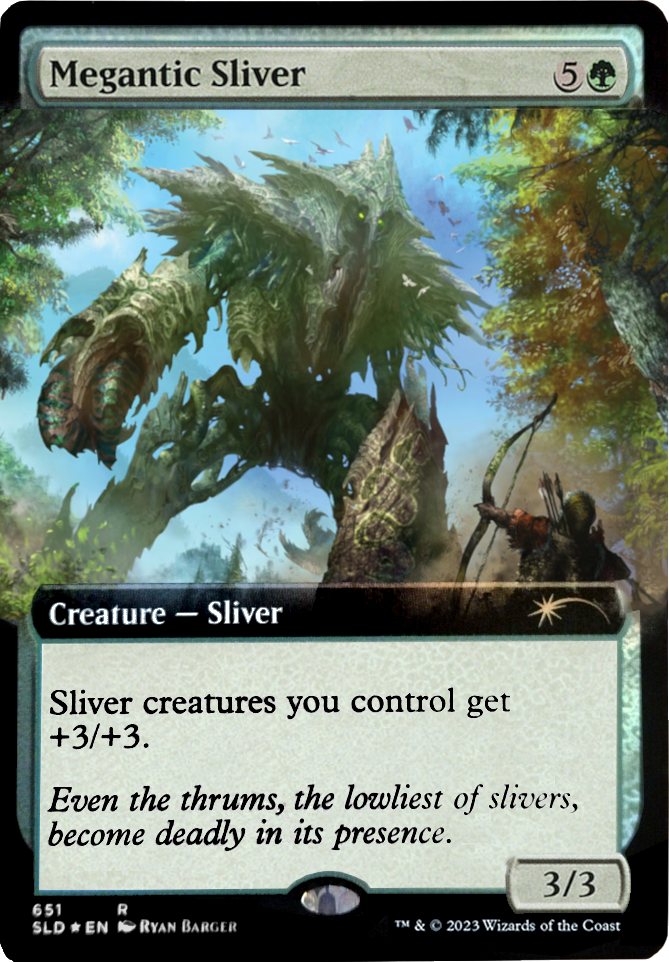 Megantic Sliver (Extended Art) [Secret Lair Drop Promos] | Jomio and Rueliete's Cards and Comics