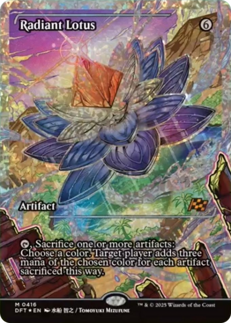 Radiant Lotus (Showcase) (Fracture Foil) [Aetherdrift] | Jomio and Rueliete's Cards and Comics