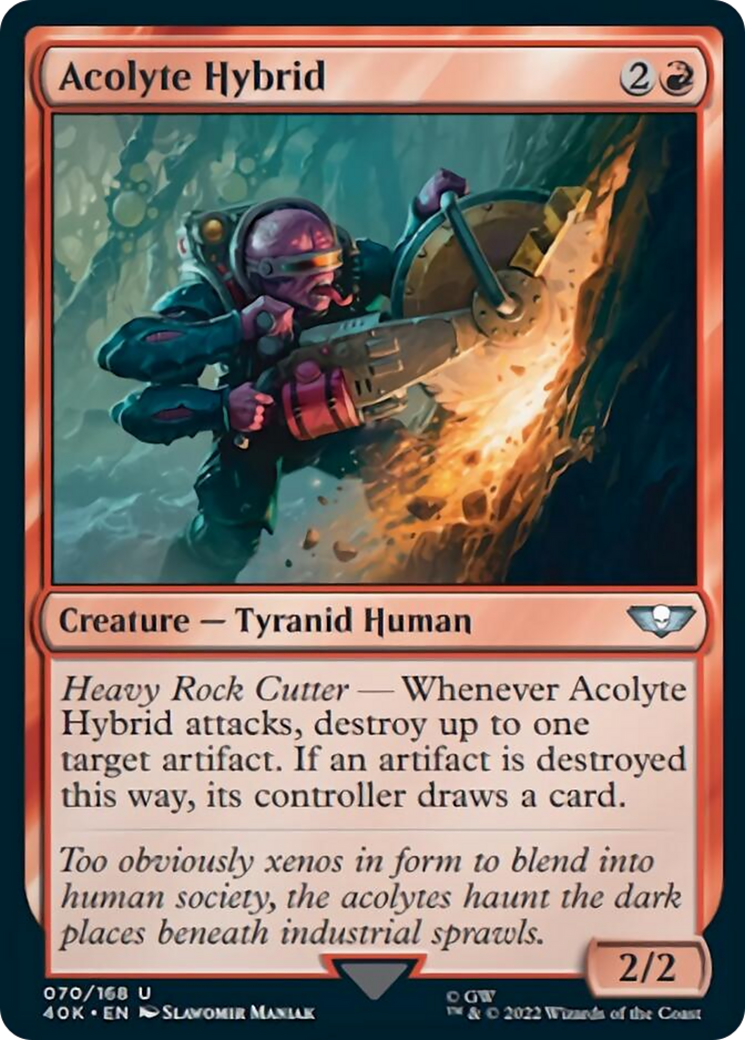 Acolyte Hybrid (Surge Foil) [Warhammer 40,000] | Jomio and Rueliete's Cards and Comics