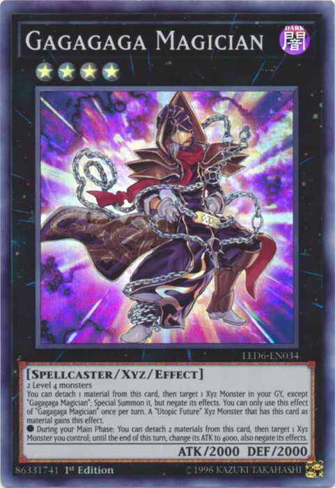 Gagagaga Magician [LED6-EN034] Super Rare | Jomio and Rueliete's Cards and Comics