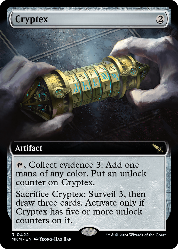 Cryptex (Extended Art) [Murders at Karlov Manor] | Jomio and Rueliete's Cards and Comics