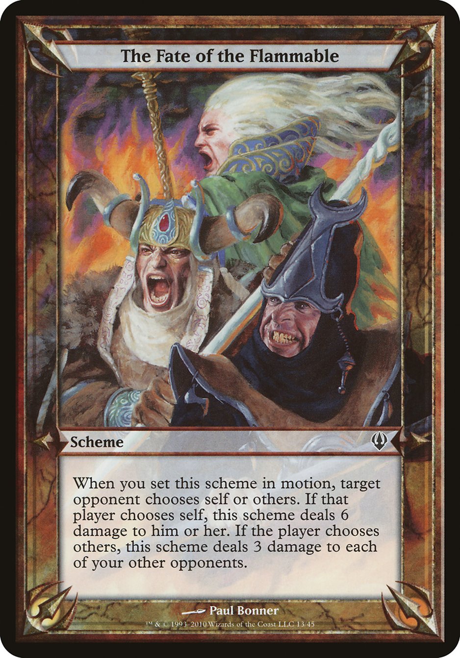 The Fate of the Flammable (Schemes) [Archenemy Schemes] | Jomio and Rueliete's Cards and Comics