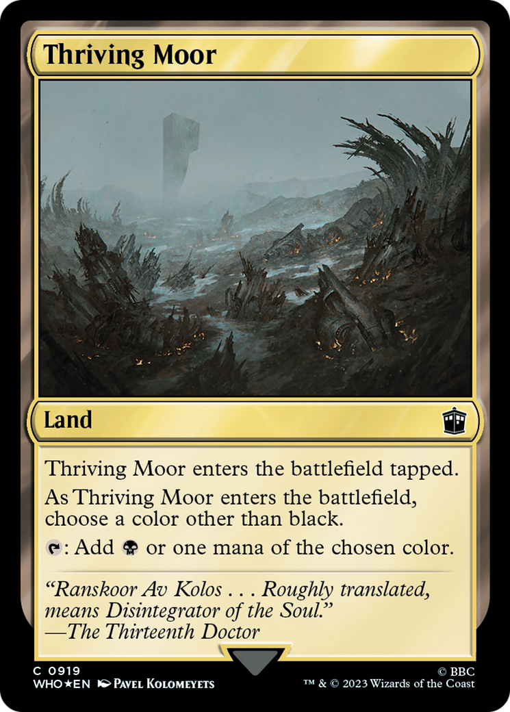 Thriving Moor (Surge Foil) [Doctor Who] | Jomio and Rueliete's Cards and Comics