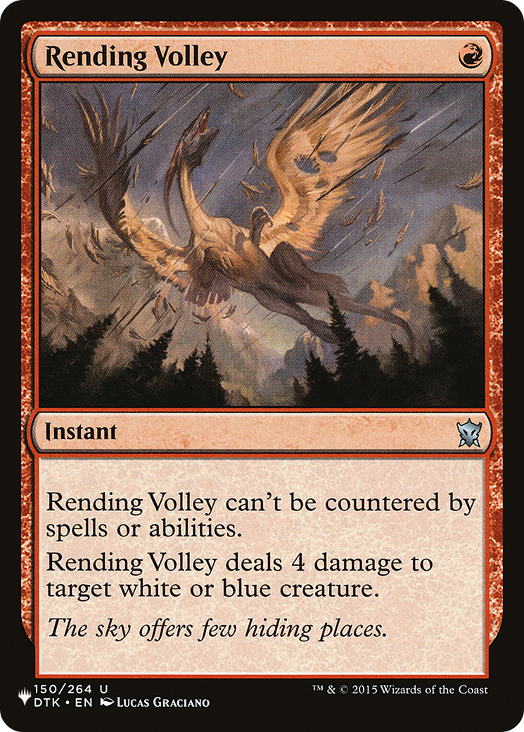Rending Volley [The List] | Jomio and Rueliete's Cards and Comics