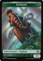 Insect // Elephant Double-Sided Token [Aetherdrift Tokens] | Jomio and Rueliete's Cards and Comics
