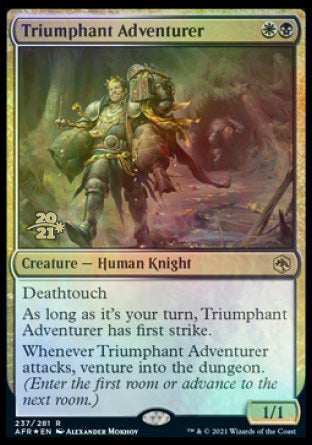 Triumphant Adventurer [Dungeons & Dragons: Adventures in the Forgotten Realms Prerelease Promos] | Jomio and Rueliete's Cards and Comics