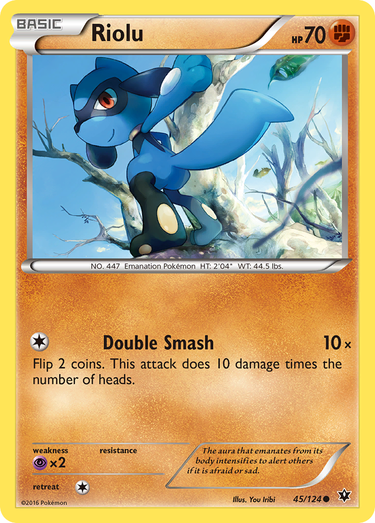 Riolu (45/124) [XY: Fates Collide] | Jomio and Rueliete's Cards and Comics
