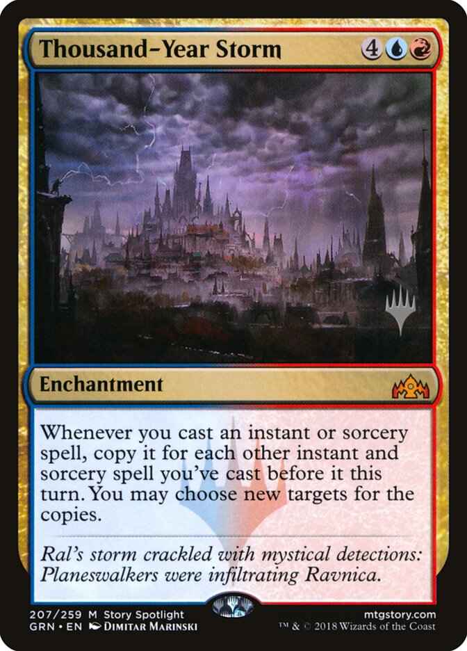 Thousand-Year Storm (Promo Pack) [Guilds of Ravnica Promos] | Jomio and Rueliete's Cards and Comics