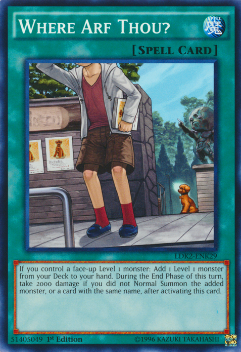Where Arf Thou? [LDK2-ENK29] Common | Jomio and Rueliete's Cards and Comics