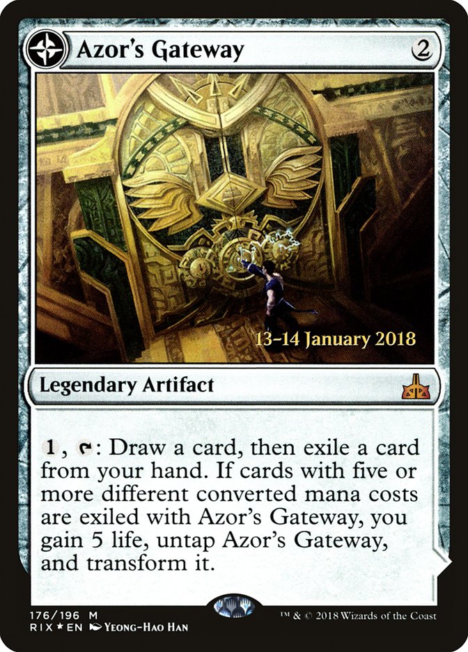 Azor's Gateway // Sanctum of the Sun [Rivals of Ixalan Prerelease Promos] | Jomio and Rueliete's Cards and Comics