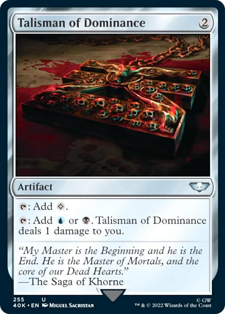 Talisman of Dominance (255) (Surge Foil) [Warhammer 40,000] | Jomio and Rueliete's Cards and Comics