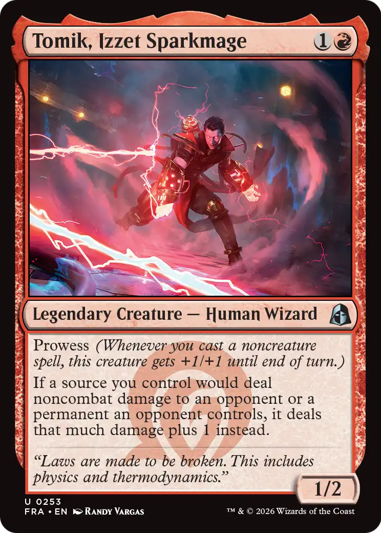 Tomik, Izzet Sparkmage [Reality Fracture] | Jomio and Rueliete's Cards and Comics
