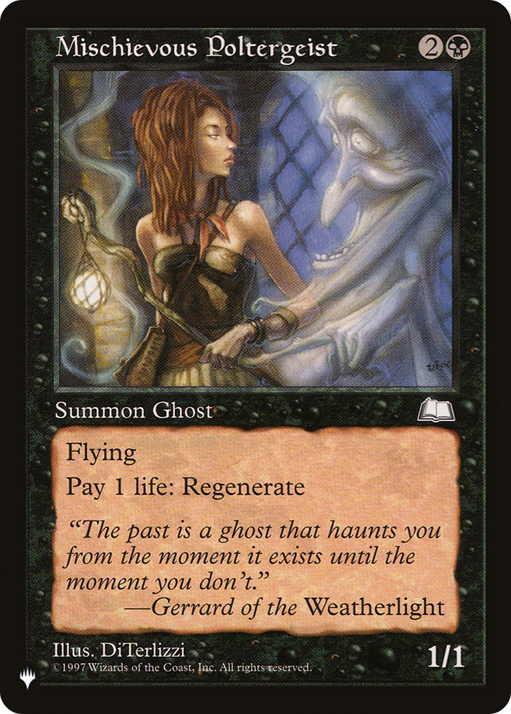 Mischievous Poltergeist [The List] | Jomio and Rueliete's Cards and Comics
