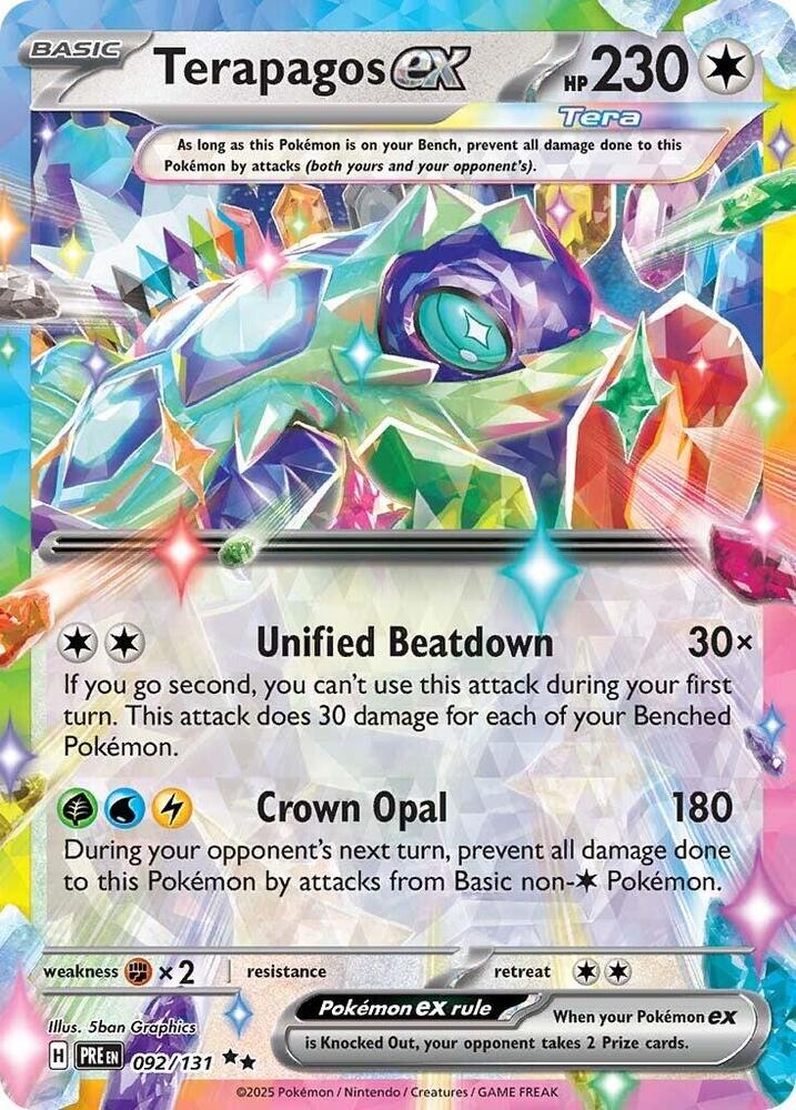Terapagos ex (092/131) [Scarlet & Violet: Prismatic Evolutions] | Jomio and Rueliete's Cards and Comics