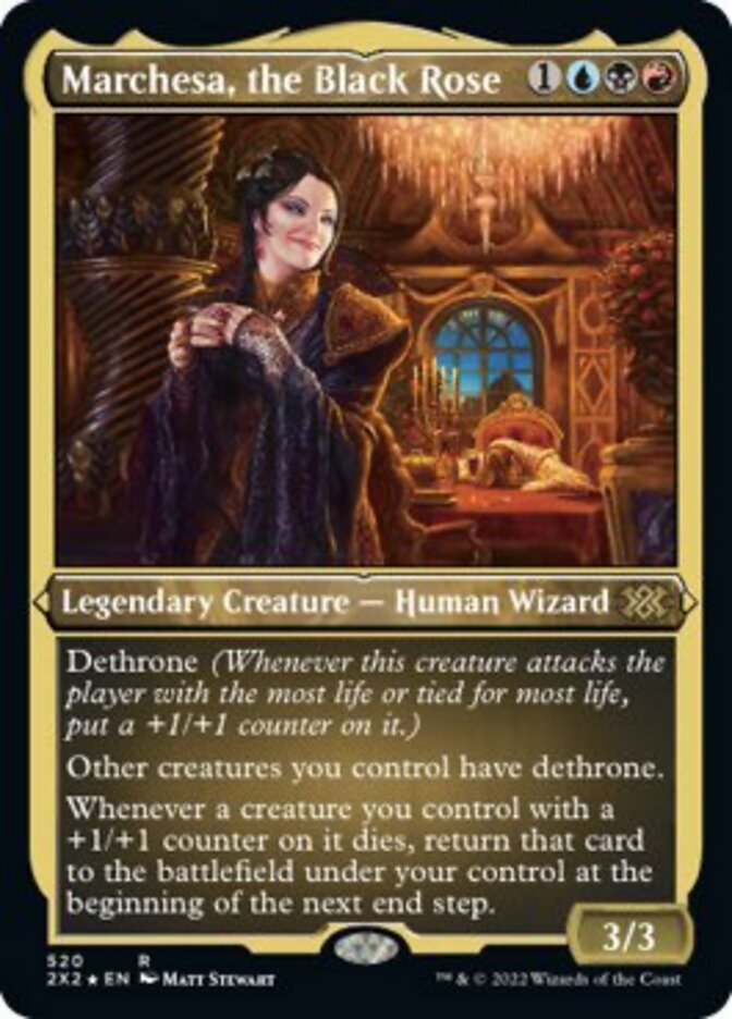 Marchesa, the Black Rose (Foil Etched) [Double Masters 2022] | Jomio and Rueliete's Cards and Comics