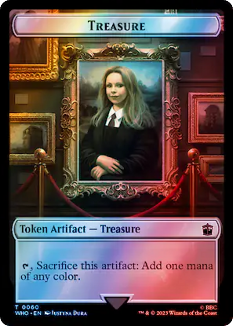 Fish // Treasure (0060) Double-Sided Token (Surge Foil) [Doctor Who Tokens] | Jomio and Rueliete's Cards and Comics