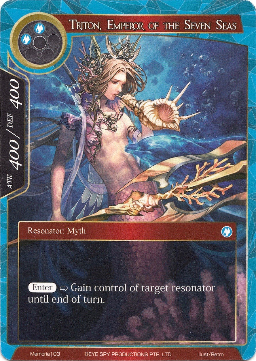 Triton, Emperor of the Seven Seas (Memoria103) [Alice Origin Memoria Cards] | Jomio and Rueliete's Cards and Comics