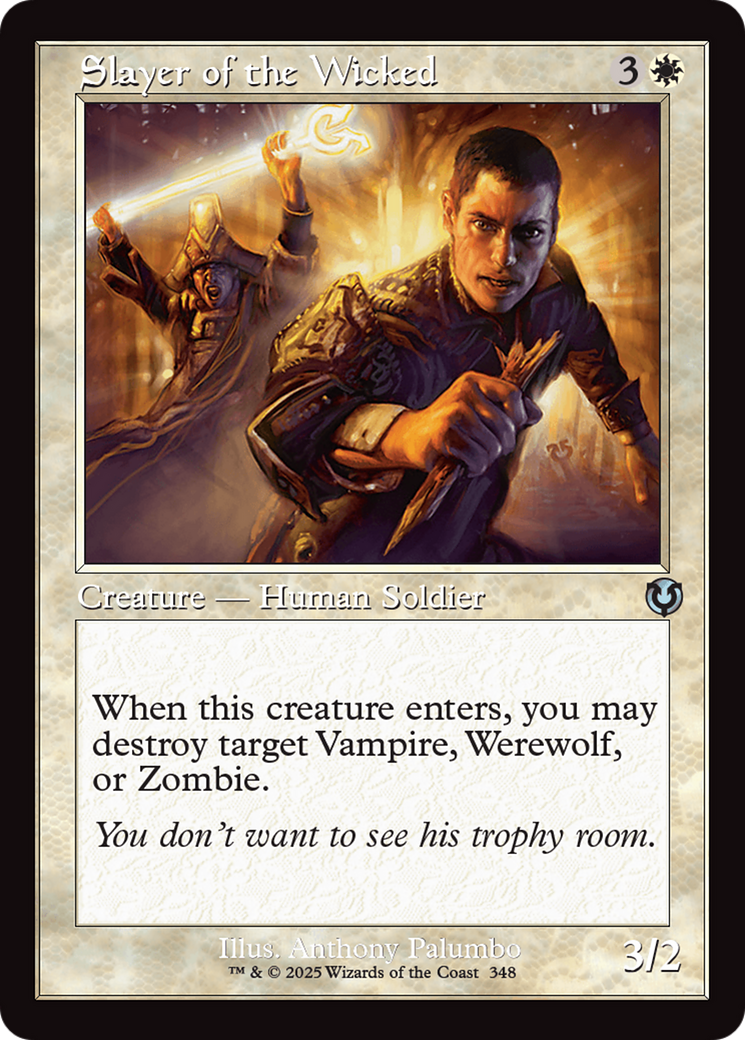 Slayer of the Wicked (Retro Frame) [Innistrad Remastered] | Jomio and Rueliete's Cards and Comics