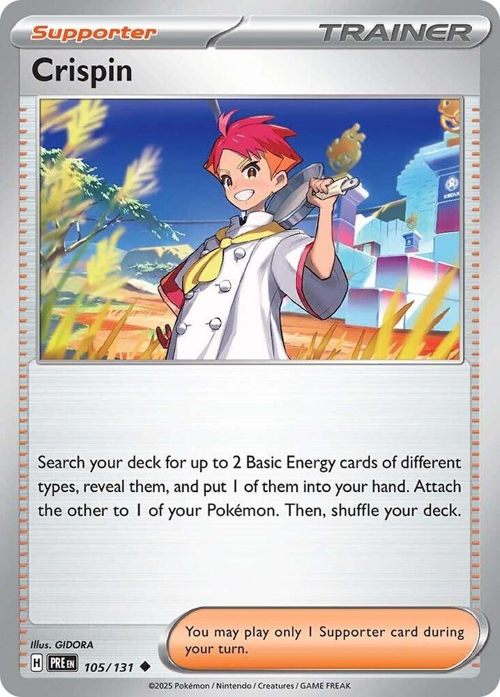 Crispin (105/131) [Scarlet & Violet: Prismatic Evolutions] | Jomio and Rueliete's Cards and Comics