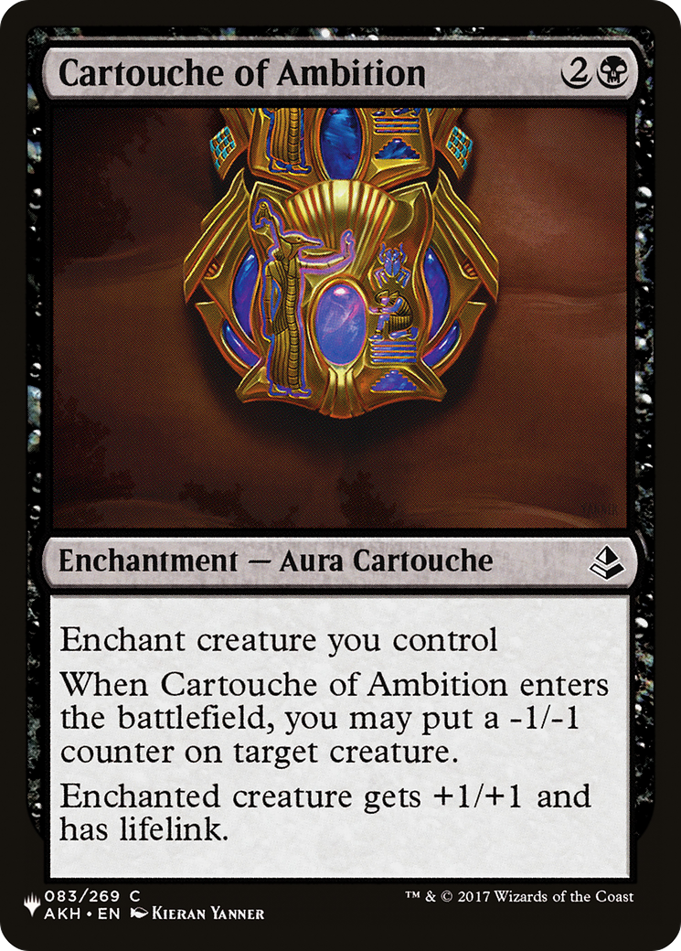 Cartouche of Ambition [The List] | Jomio and Rueliete's Cards and Comics