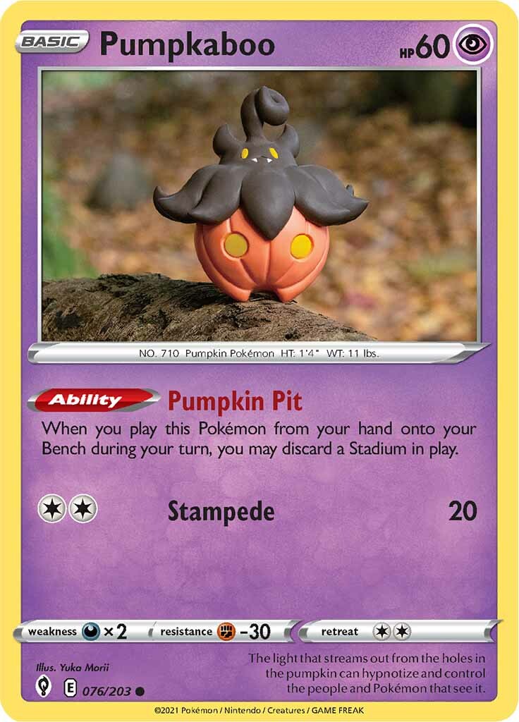 Pumpkaboo (076/203) [Sword & Shield: Evolving Skies] | Jomio and Rueliete's Cards and Comics