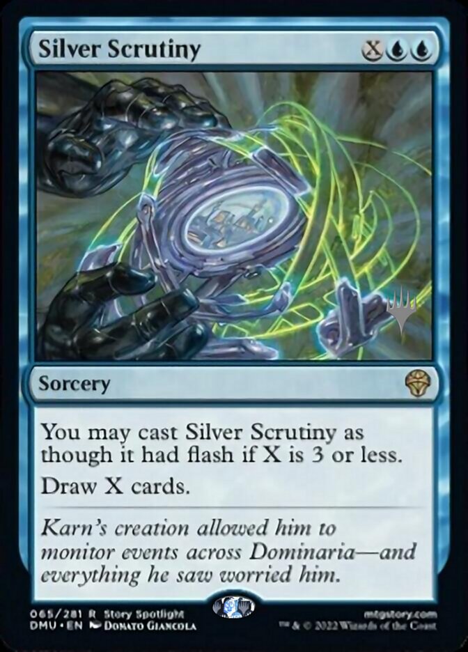 Silver Scrutiny (Promo Pack) [Dominaria United Promos] | Jomio and Rueliete's Cards and Comics