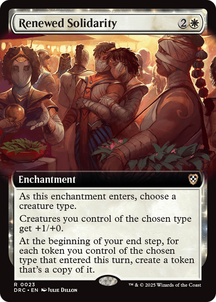 Renewed Solidarity (Extended Art) [Aetherdrift Commander] | Jomio and Rueliete's Cards and Comics