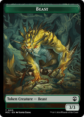 Beast (0015) // Insect (0025) Double-Sided Token [Modern Horizons 3 Commander Tokens] | Jomio and Rueliete's Cards and Comics