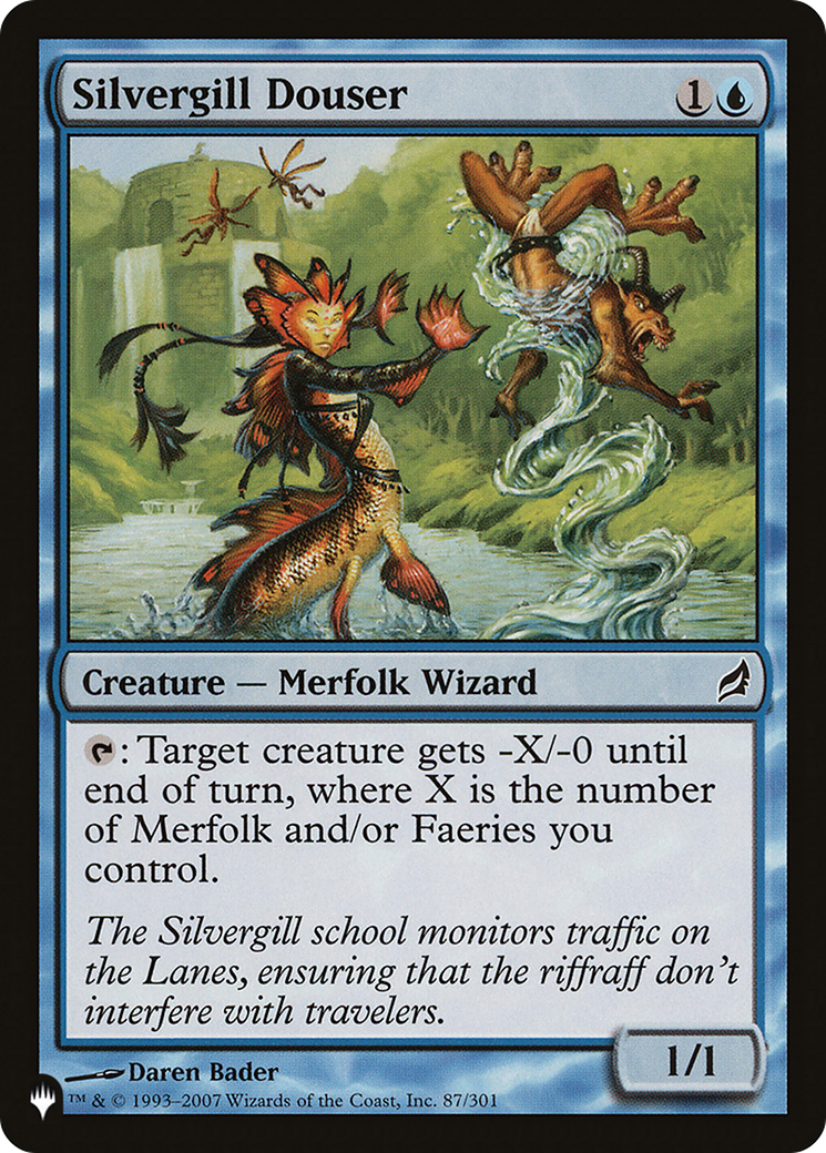 Silvergill Douser [The List] | Jomio and Rueliete's Cards and Comics