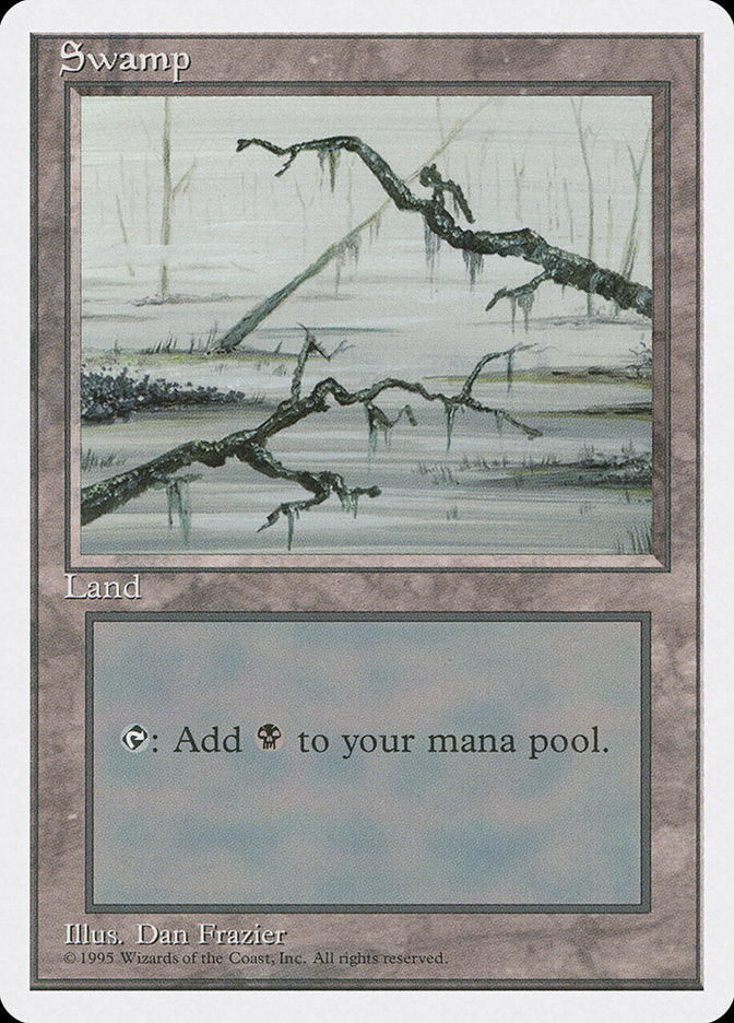 Swamp (Branches on Left and Right of Frame) [Fourth Edition] | Jomio and Rueliete's Cards and Comics
