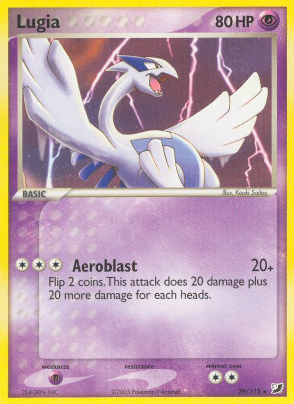 Lugia (29/115) [EX: Unseen Forces] | Jomio and Rueliete's Cards and Comics