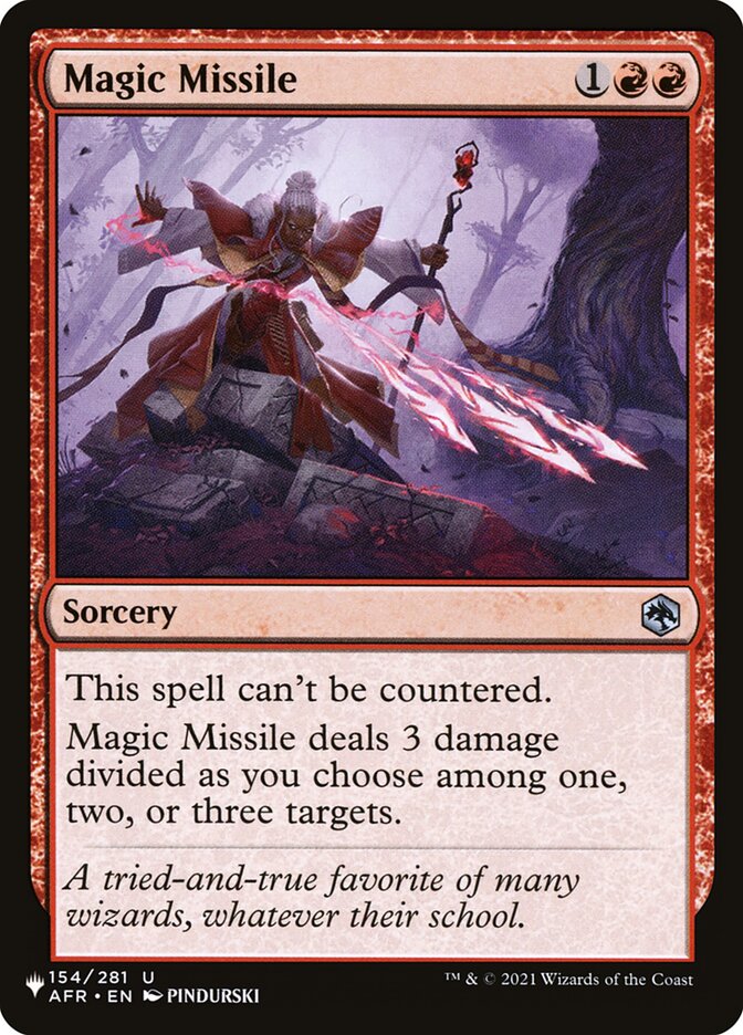 Magic Missile [The List] | Jomio and Rueliete's Cards and Comics