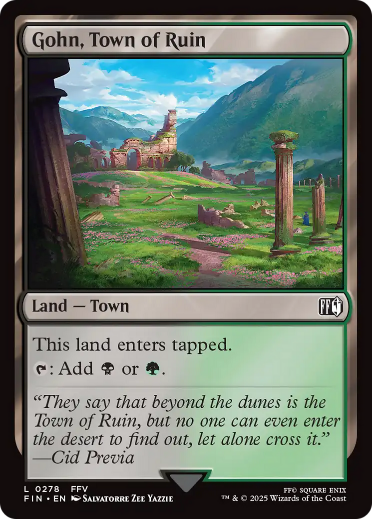 Gohn, Town of Ruin [FINAL FANTASY] | Jomio and Rueliete's Cards and Comics