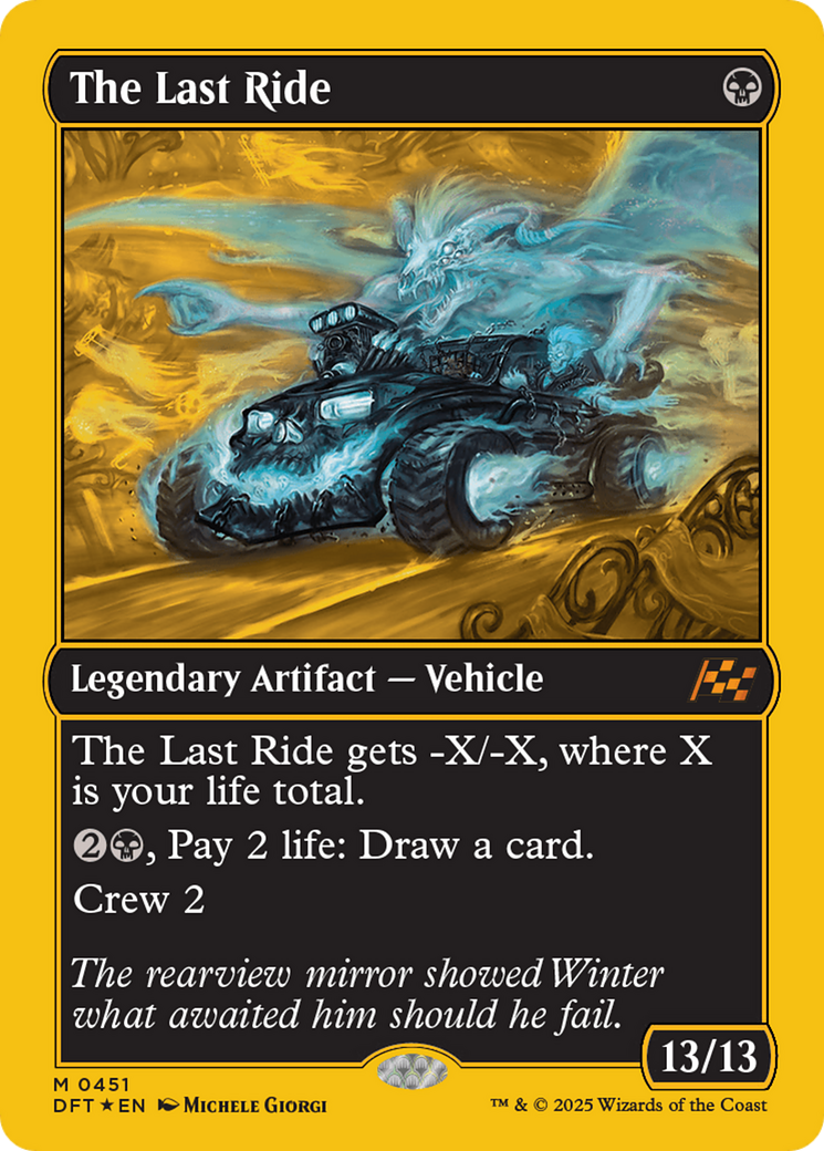 The Last Ride (First-Place Foil) [Aetherdrift] | Jomio and Rueliete's Cards and Comics