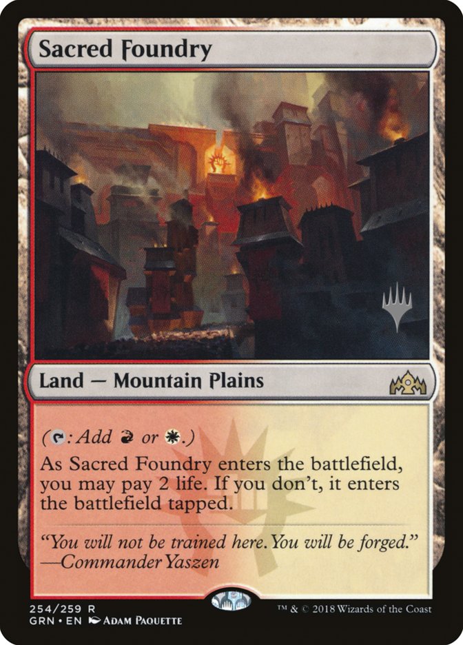 Sacred Foundry (Promo Pack) [Guilds of Ravnica Promos] | Jomio and Rueliete's Cards and Comics