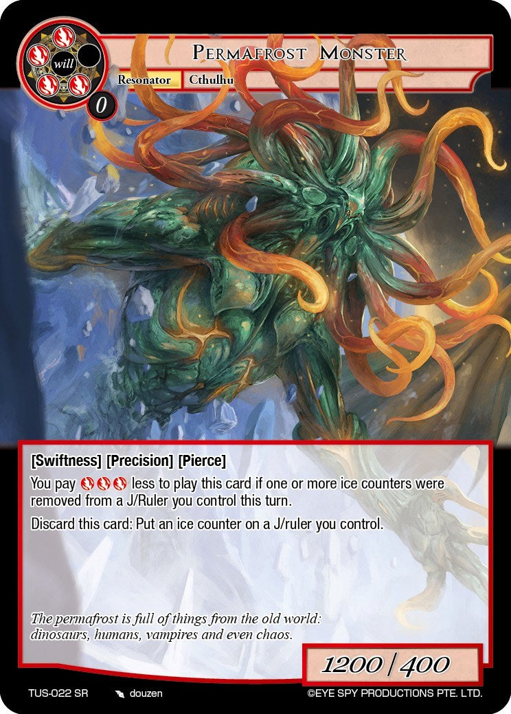 Permafrost Monster (TUS-022 SR) [The Underworld of Secrets] | Jomio and Rueliete's Cards and Comics