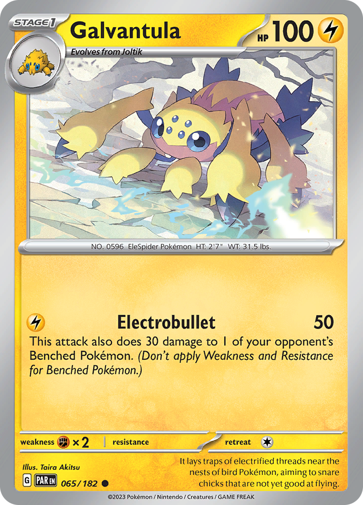 Galvantula (065/182) [Scarlet & Violet: Paradox Rift] | Jomio and Rueliete's Cards and Comics