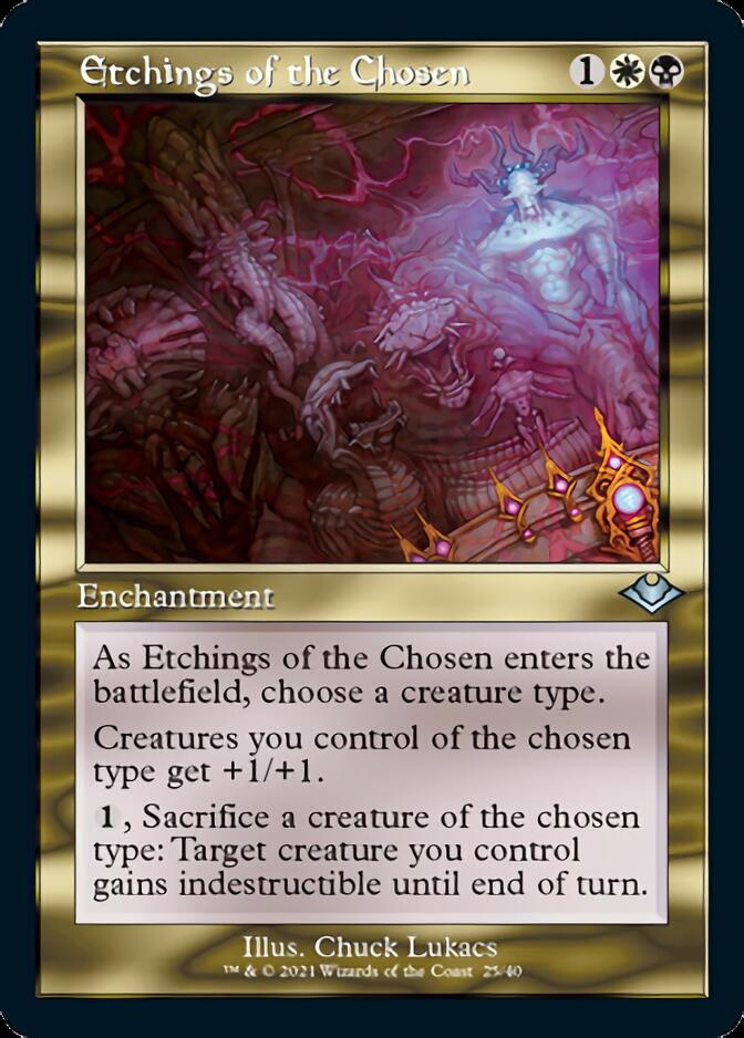 Etchings of the Chosen (Retro Foil Etched) [Modern Horizons] | Jomio and Rueliete's Cards and Comics