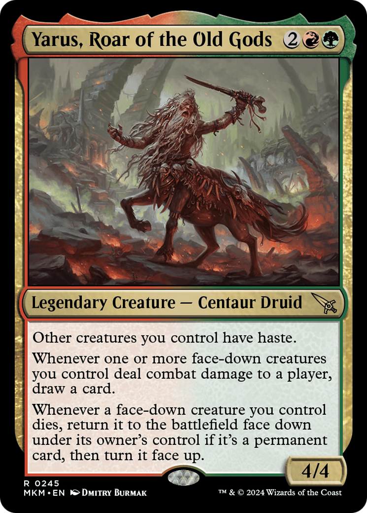 Yarus, Roar of the Old Gods [Murders at Karlov Manor] | Jomio and Rueliete's Cards and Comics