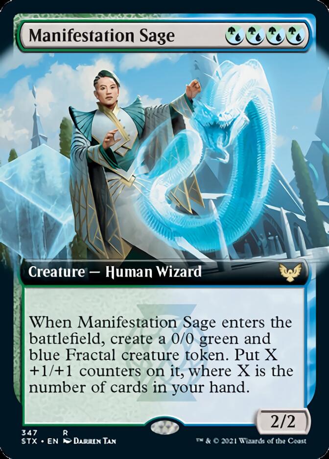 Manifestation Sage (Extended Art) [Strixhaven: School of Mages] | Jomio and Rueliete's Cards and Comics