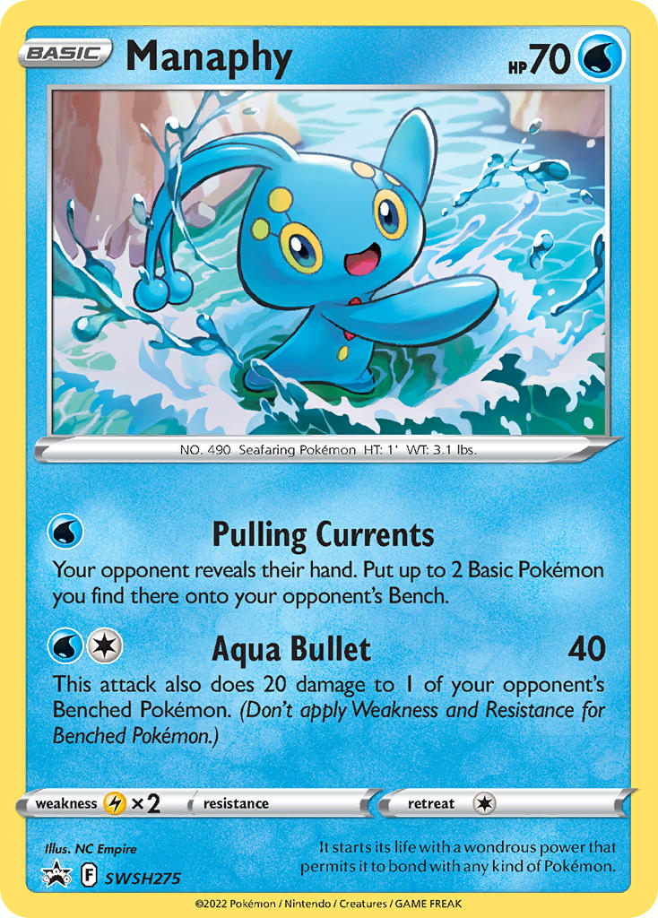 Manaphy (SWSH275) [Sword & Shield: Black Star Promos] | Jomio and Rueliete's Cards and Comics