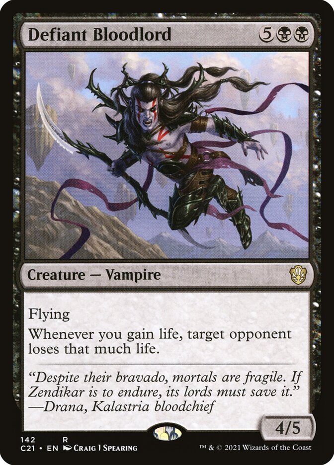 Defiant Bloodlord [Commander 2021] | Jomio and Rueliete's Cards and Comics