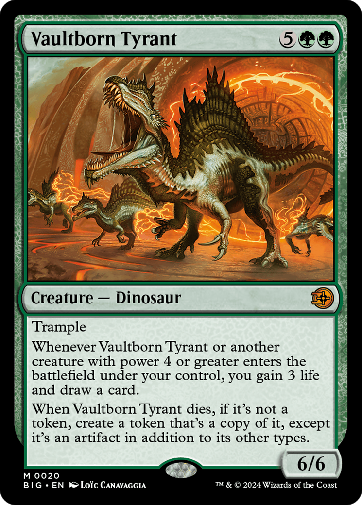 Vaultborn Tyrant [Outlaws of Thunder Junction: The Big Score] | Jomio and Rueliete's Cards and Comics