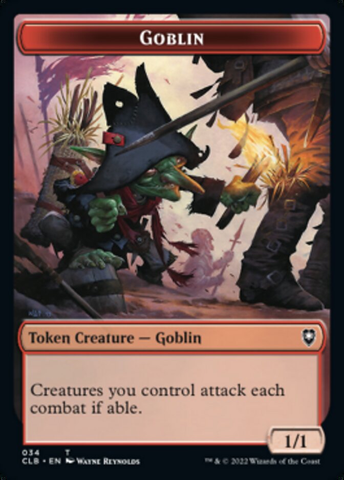 Pirate // Goblin Double-Sided Token [Commander Legends: Battle for Baldur's Gate Tokens] | Jomio and Rueliete's Cards and Comics