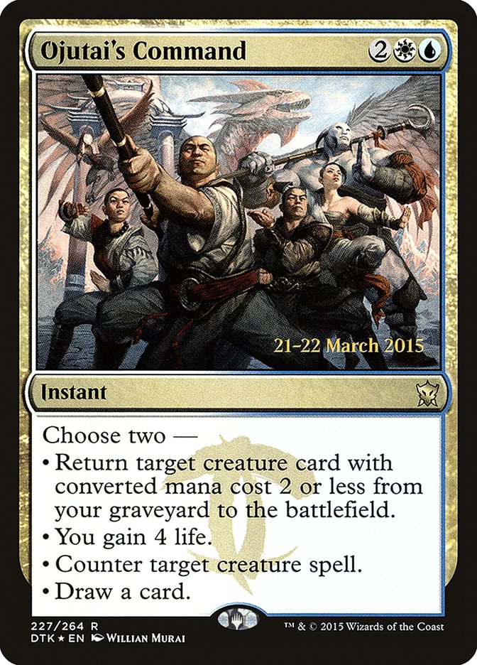 Ojutai's Command [Dragons of Tarkir Prerelease Promos] | Jomio and Rueliete's Cards and Comics
