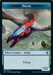 Drake // Elemental (002) Double-Sided Token [Commander 2021 Tokens] | Jomio and Rueliete's Cards and Comics