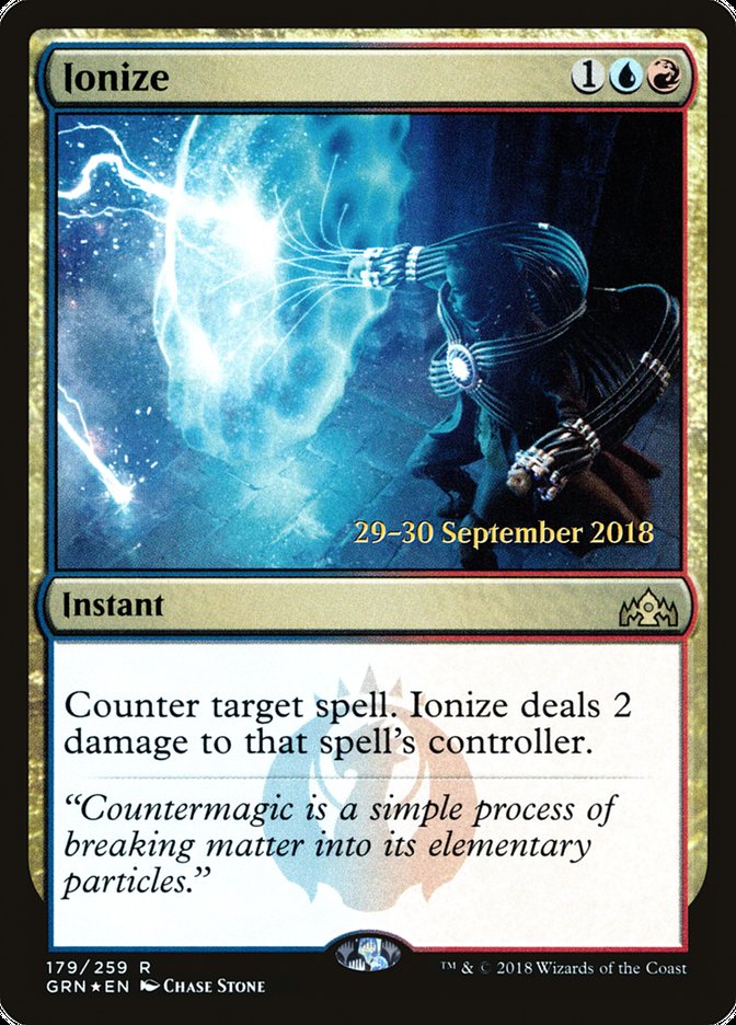 Ionize [Guilds of Ravnica Prerelease Promos] | Jomio and Rueliete's Cards and Comics
